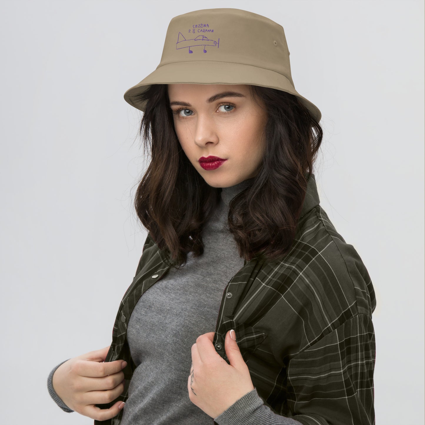 Cessna Caravan Old School Bucket Hat