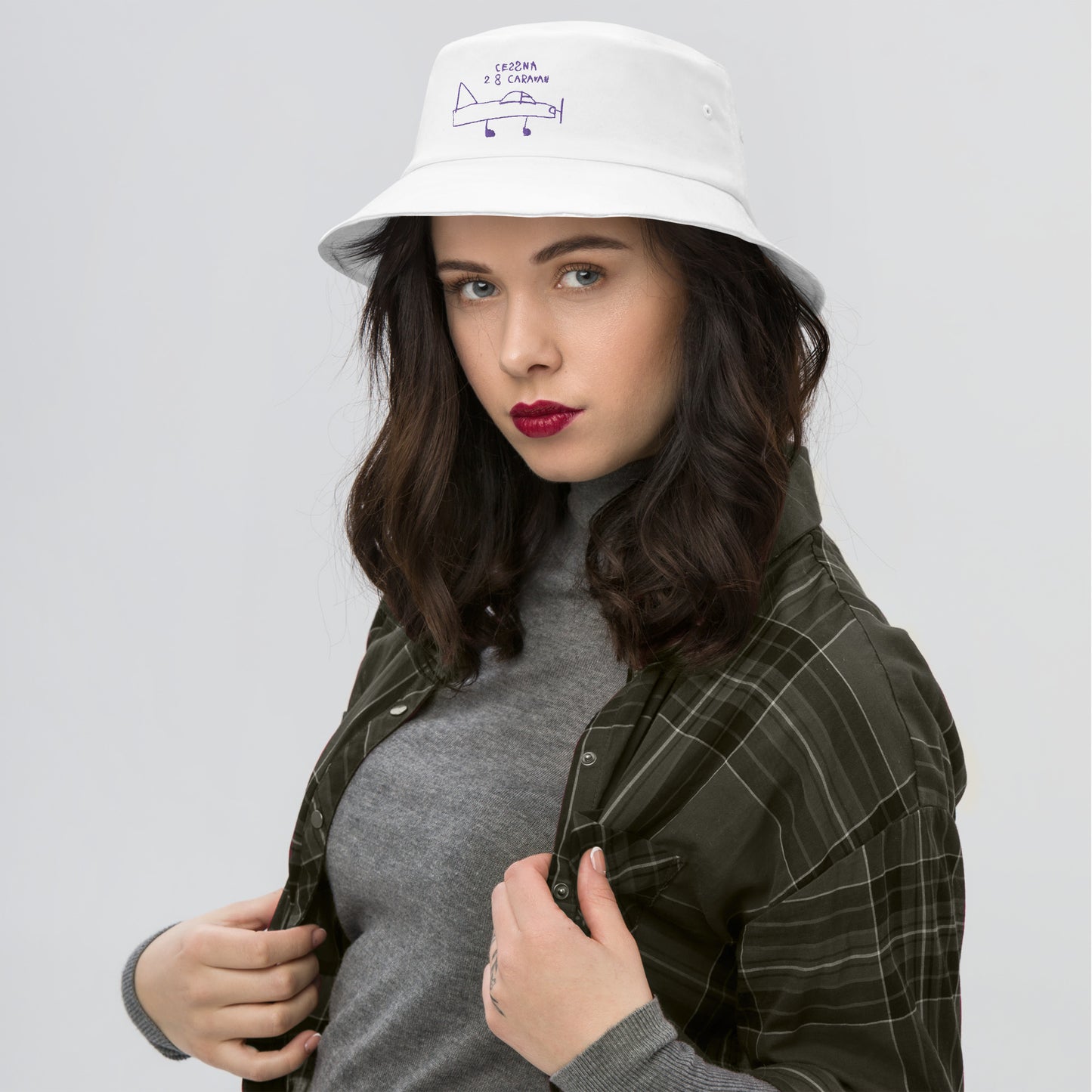 Cessna Caravan Old School Bucket Hat