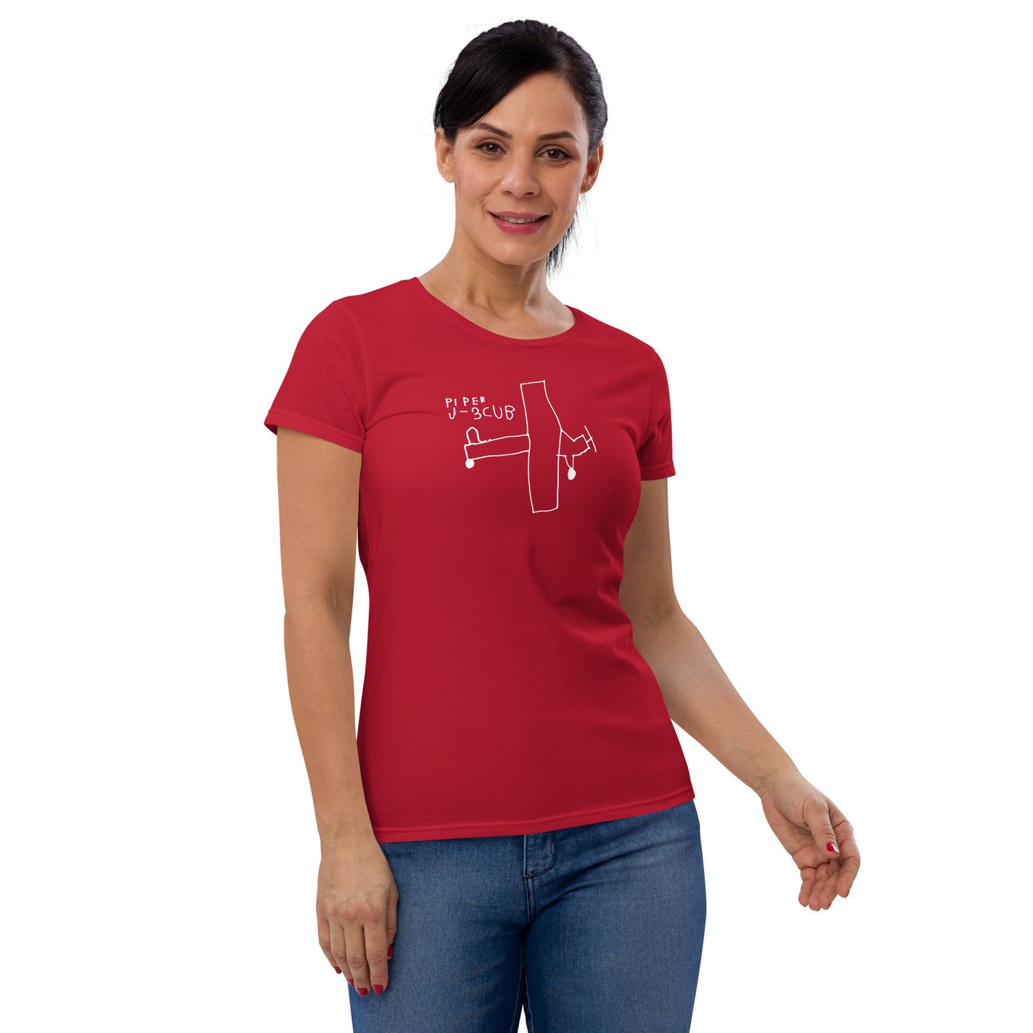 Piper Super Cub Women's Short Sleeve T-shirt